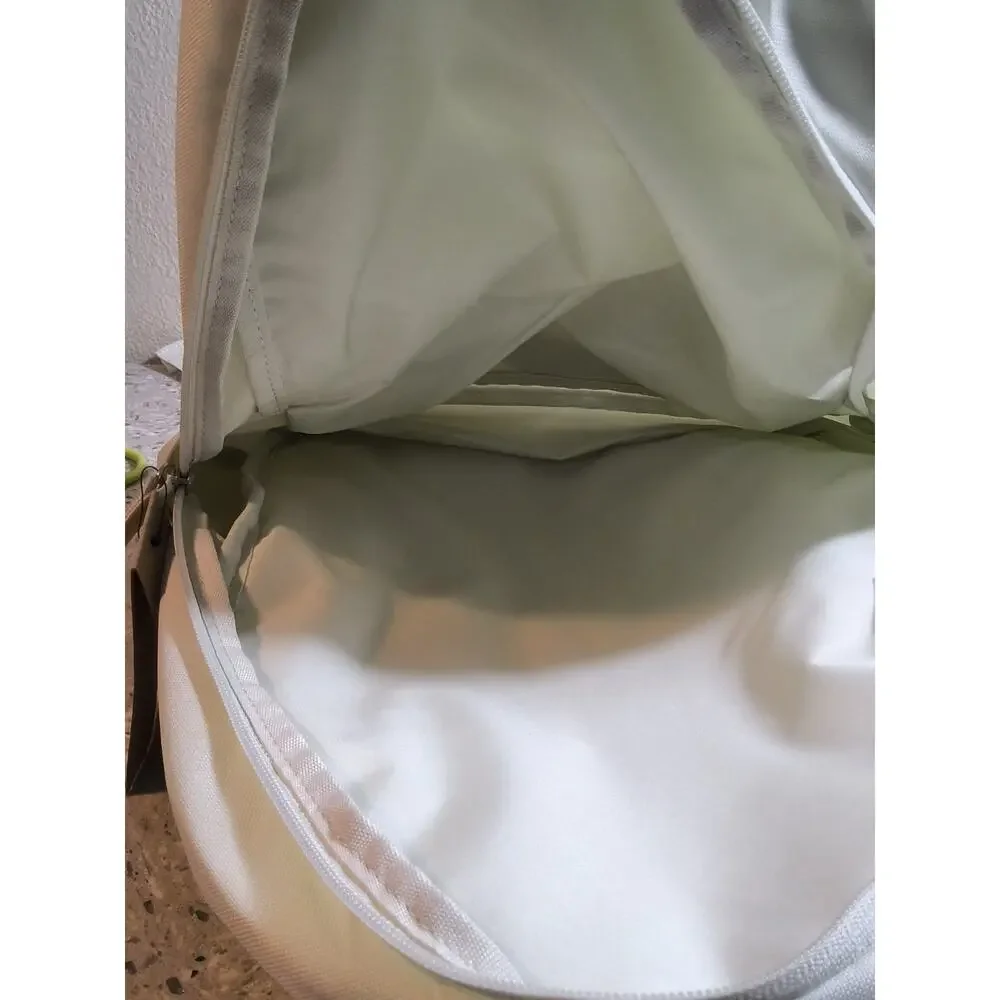 Nike Heritage Backpack Cream Beige Large Logo Unisex School Bag NWT - Picture 4 of 5